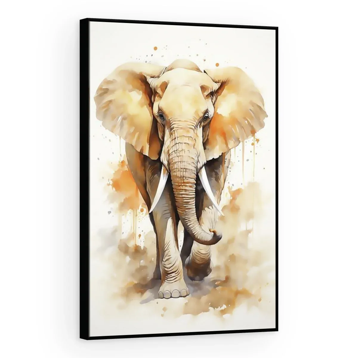 Quadro Decorativo Canvas Elefante Aquarela - AN0006