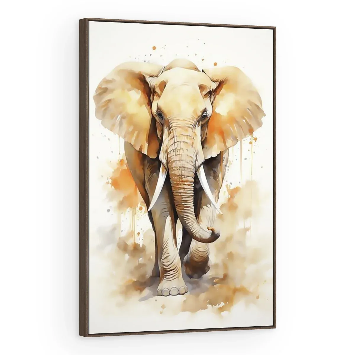 Quadro Decorativo Canvas Elefante Aquarela - AN0006