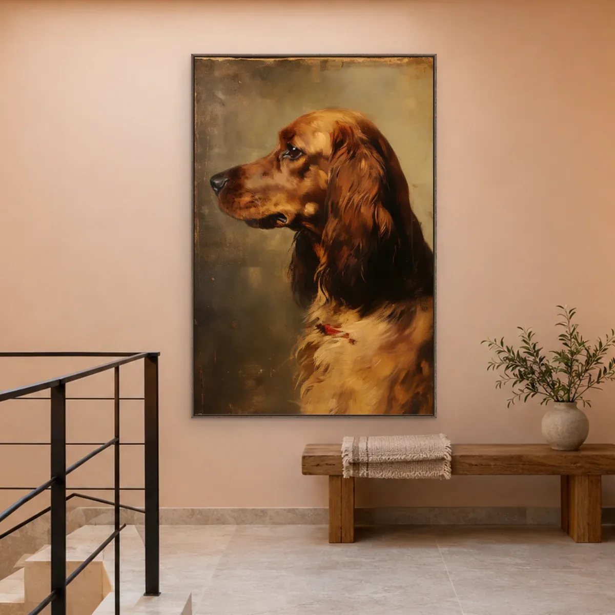 Quadro Decorativo Canvas Setter Irlandês - AN0007
