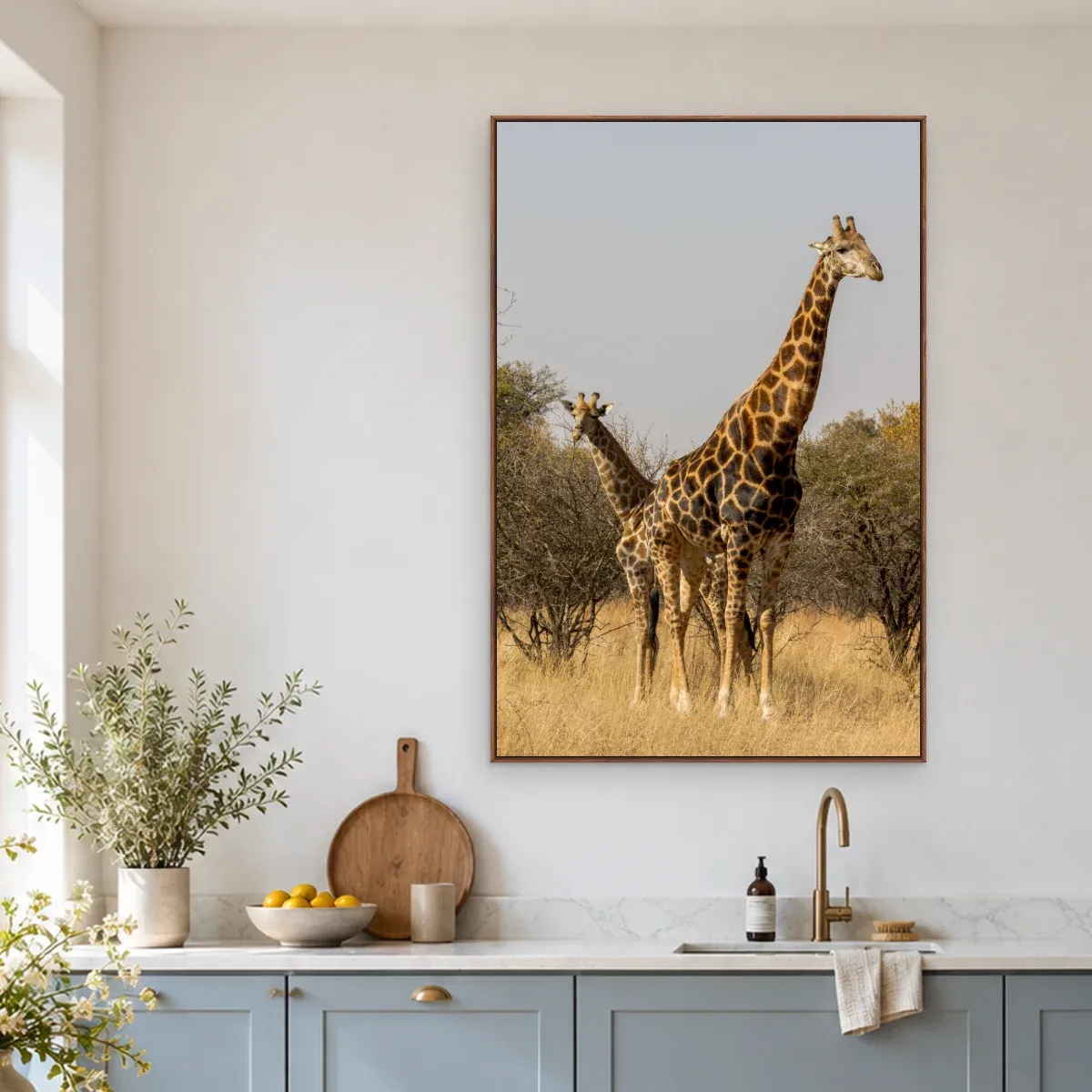 Quadro Decorativo Canvas Girafas Africanas - AN0010