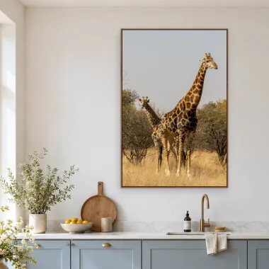 Quadro Decorativo Canvas Girafas Africanas - AN0010
