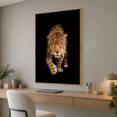 Quadro Decorativo Canvas Felino Pintado - AN0013
