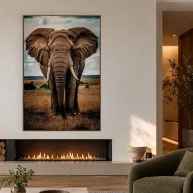 Quadro Decorativo Canvas Elefante Africano - AN0015