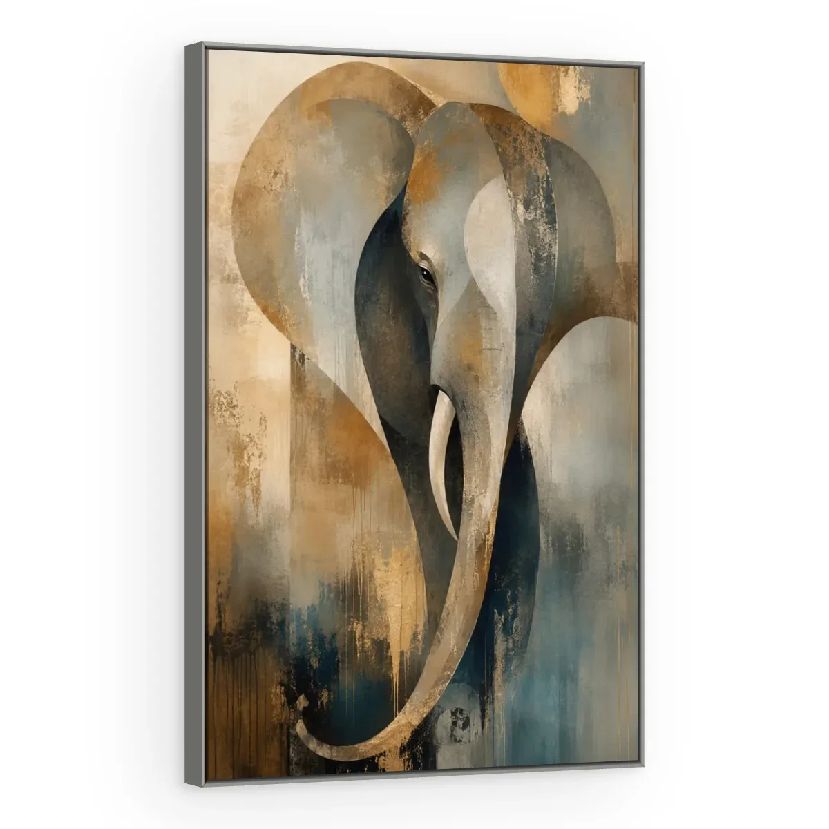Quadro Decorativo Canvas Elefante Abstrato - AN0017
