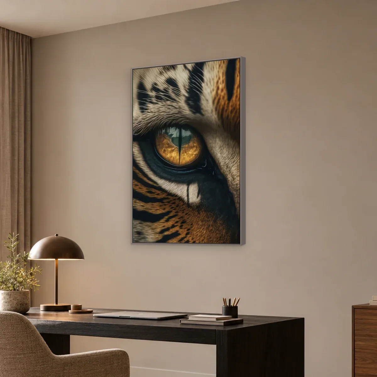 Quadro Decorativo Canvas Olhar Felino - AN0022