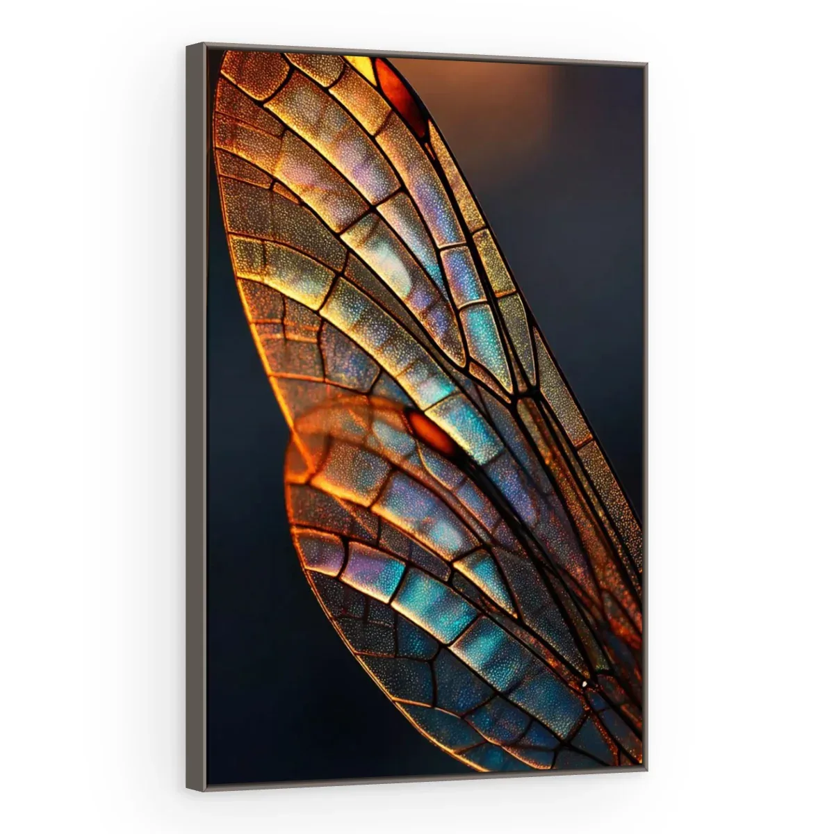 Quadro Decorativo Canvas Libélula Iridescente - AN0025