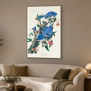 Quadro Decorativo Canvas Gaio Azul - AV0001