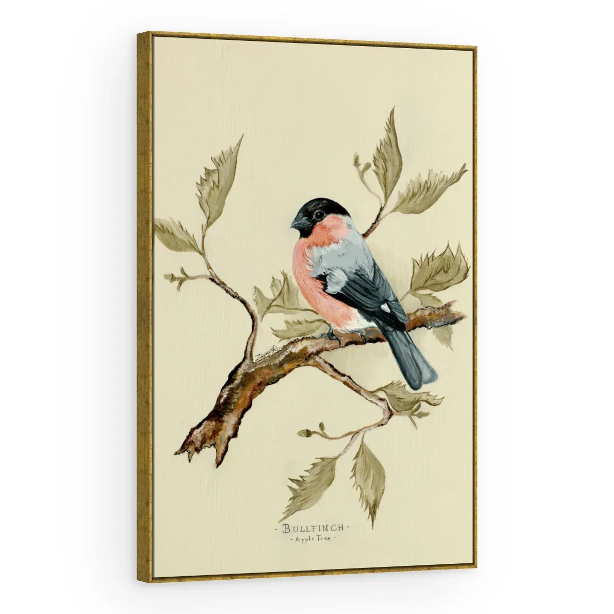 Quadro Decorativo Canvas Passarinho Rosado - AV0006