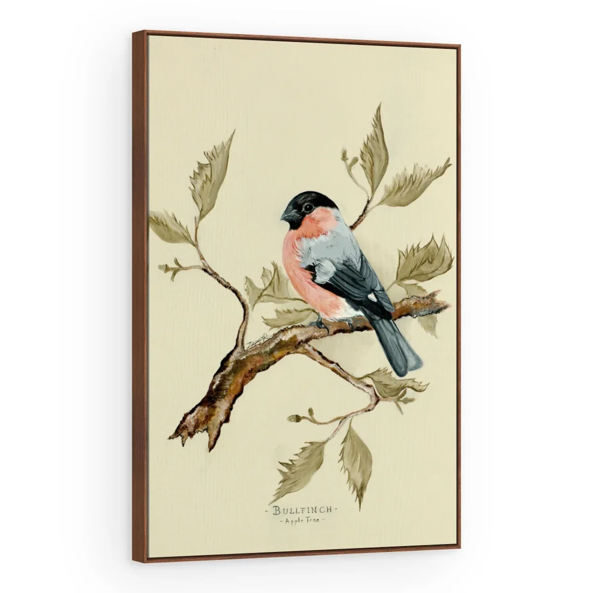 Quadro Decorativo Canvas Passarinho Rosado - AV0006