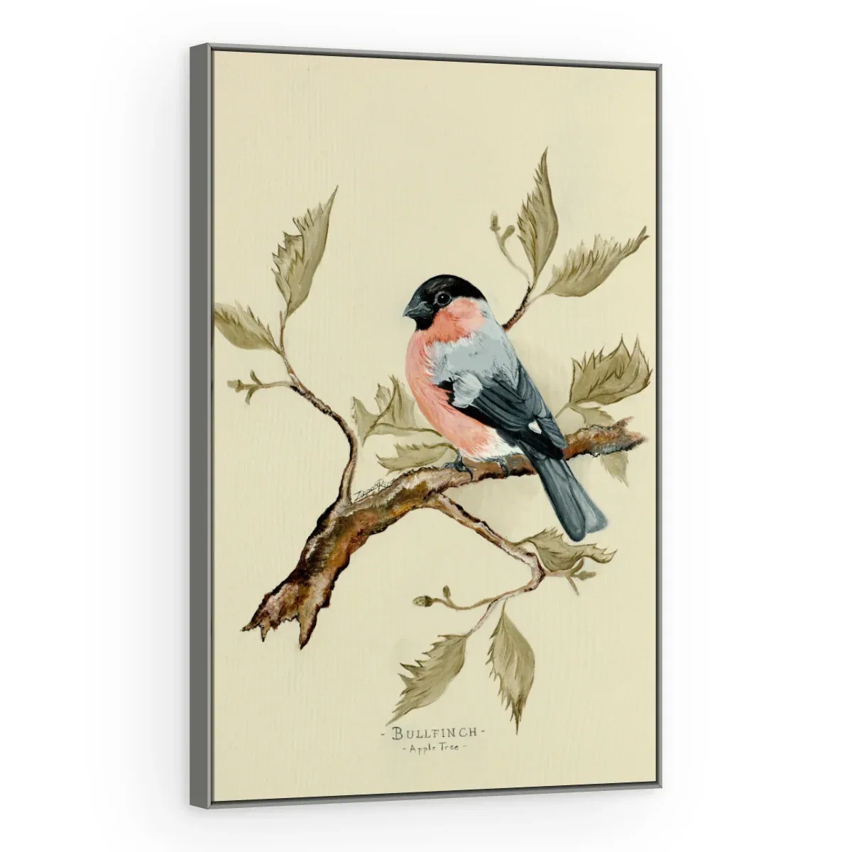 Quadro Decorativo Canvas Passarinho Rosado - AV0006