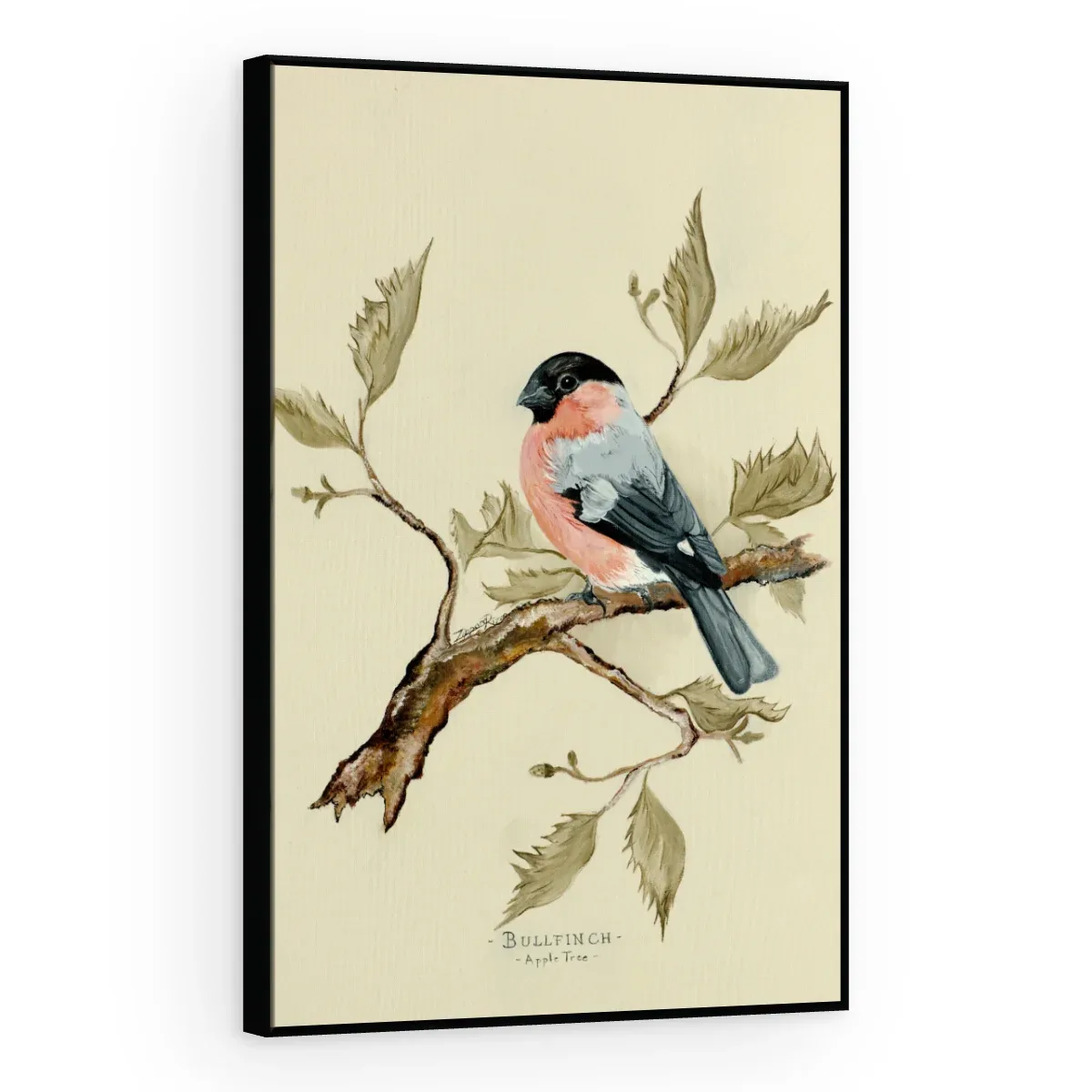 Quadro Decorativo Canvas Passarinho Rosado - AV0006