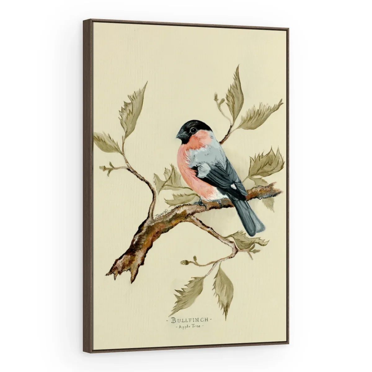 Quadro Decorativo Canvas Passarinho Rosado - AV0006
