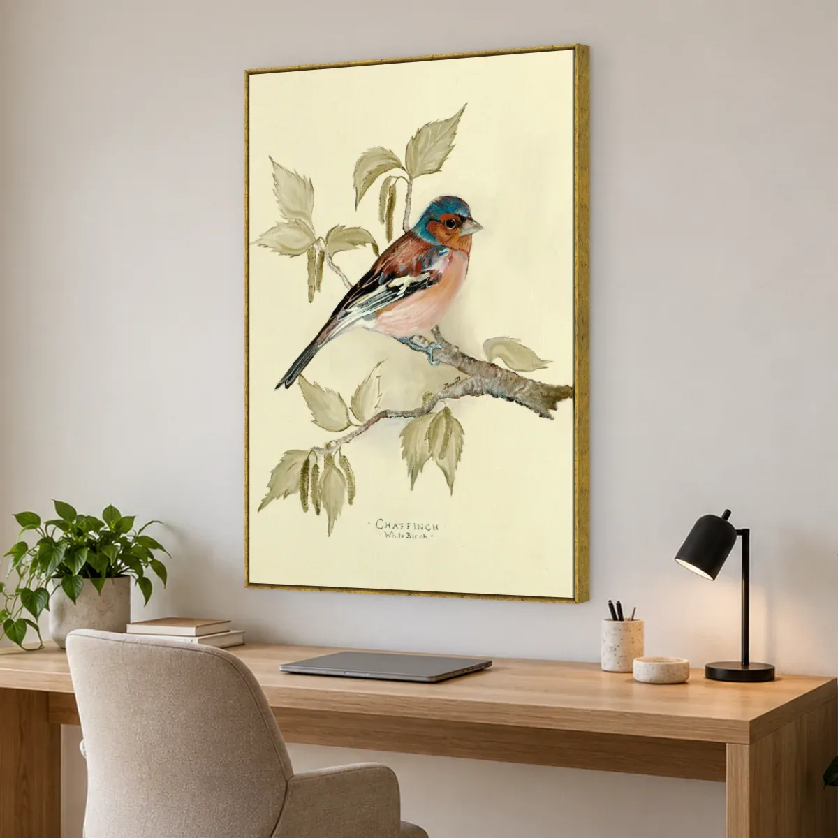 Quadro Decorativo Canvas Tentilhão Clássico - AV0007