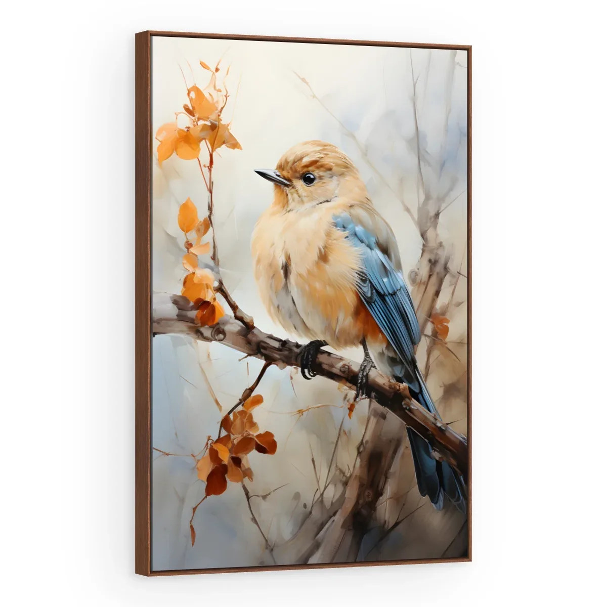 Quadro Decorativo Canvas Pássaro Outonal - AV0009