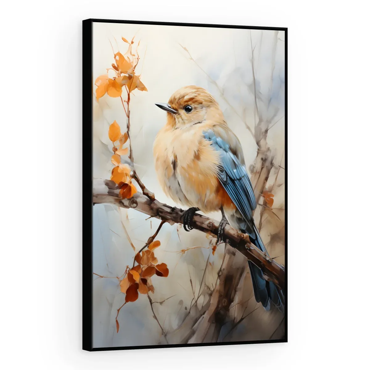 Quadro Decorativo Canvas Pássaro Outonal - AV0009