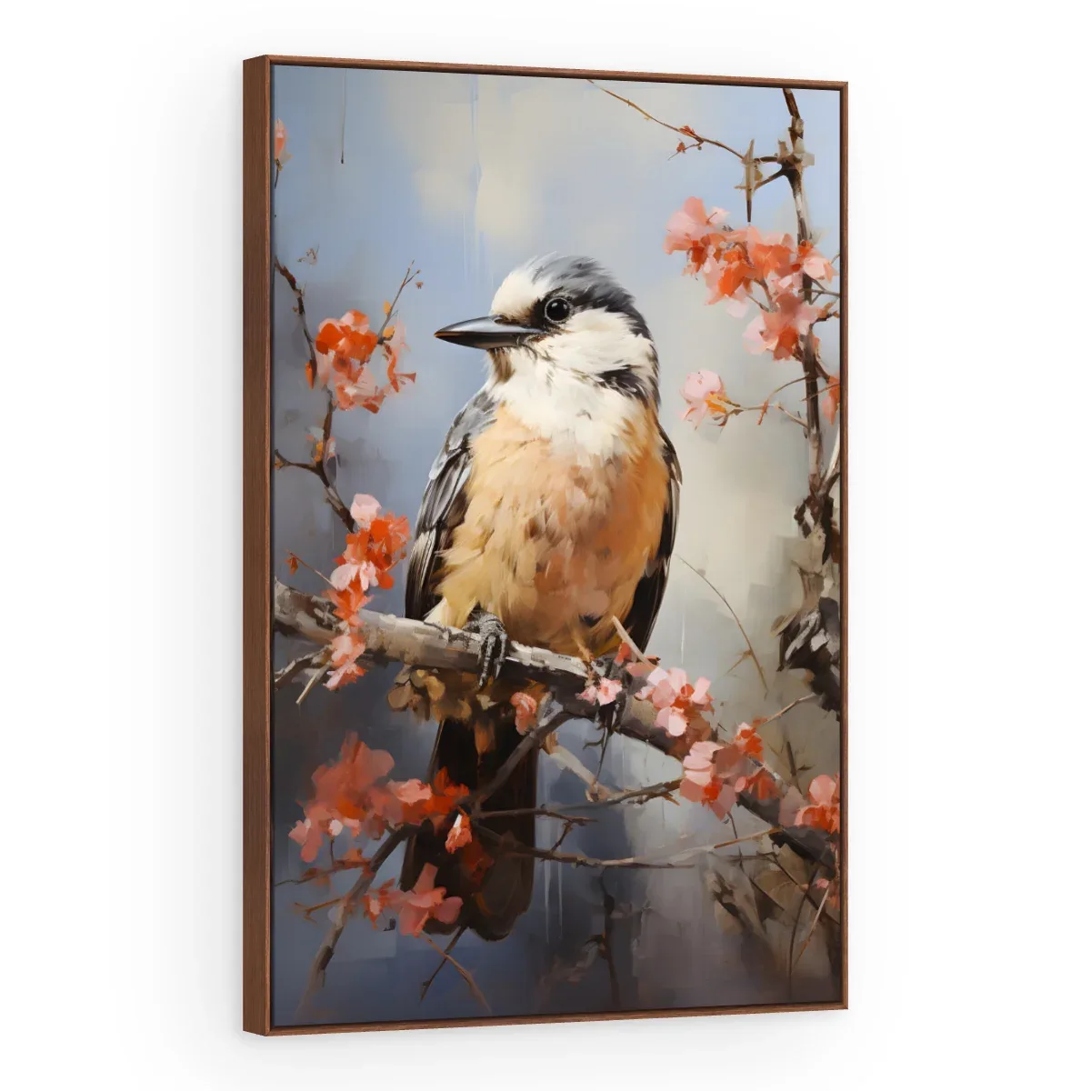 Quadro Decorativo Canvas Pássaro Primaveril - AV0011