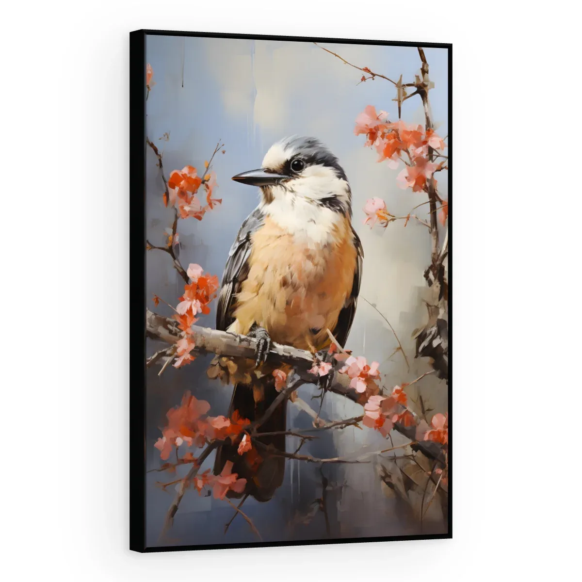 Quadro Decorativo Canvas Pássaro Primaveril - AV0011