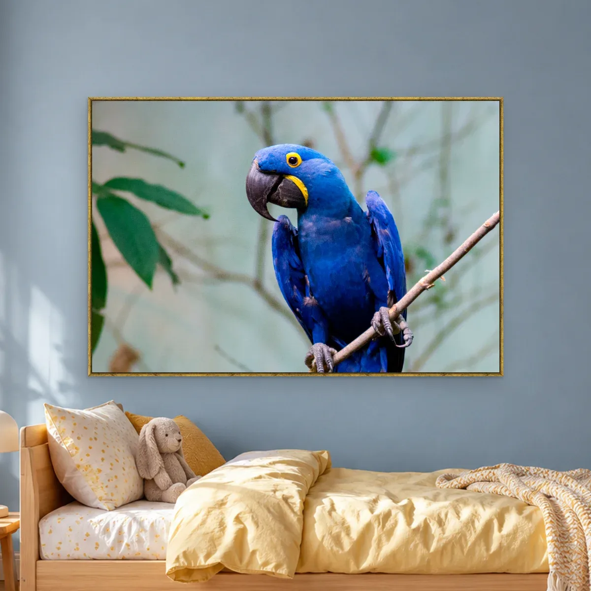 Quadro Decorativo Canvas Arara Pousada - AV0015