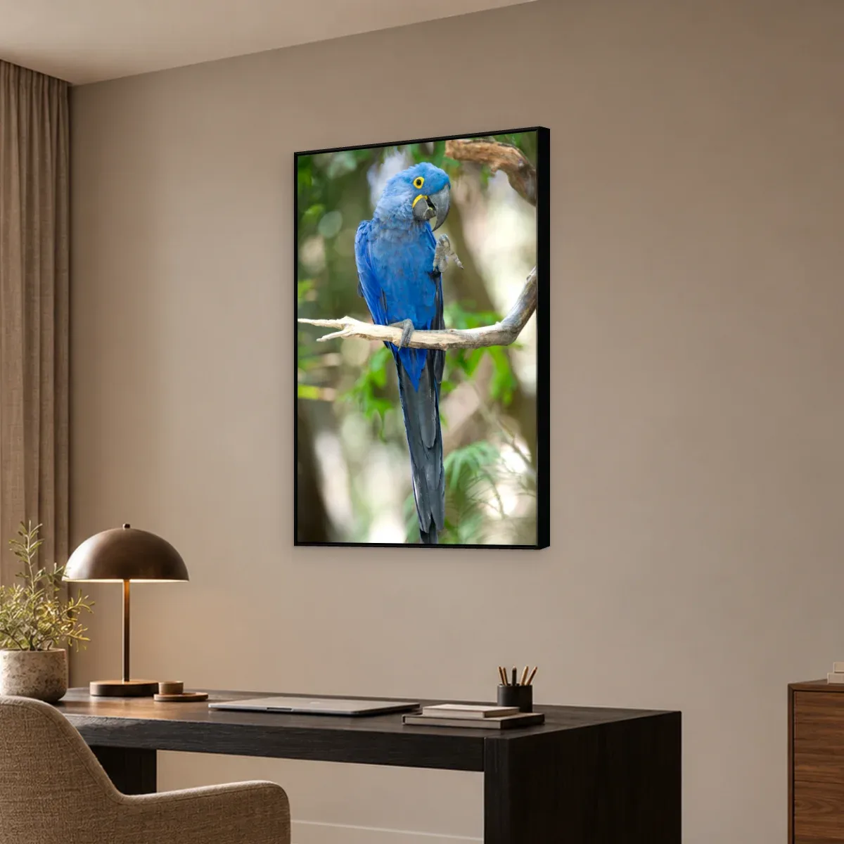 Quadro Decorativo Canvas Arara Serena - AV0022