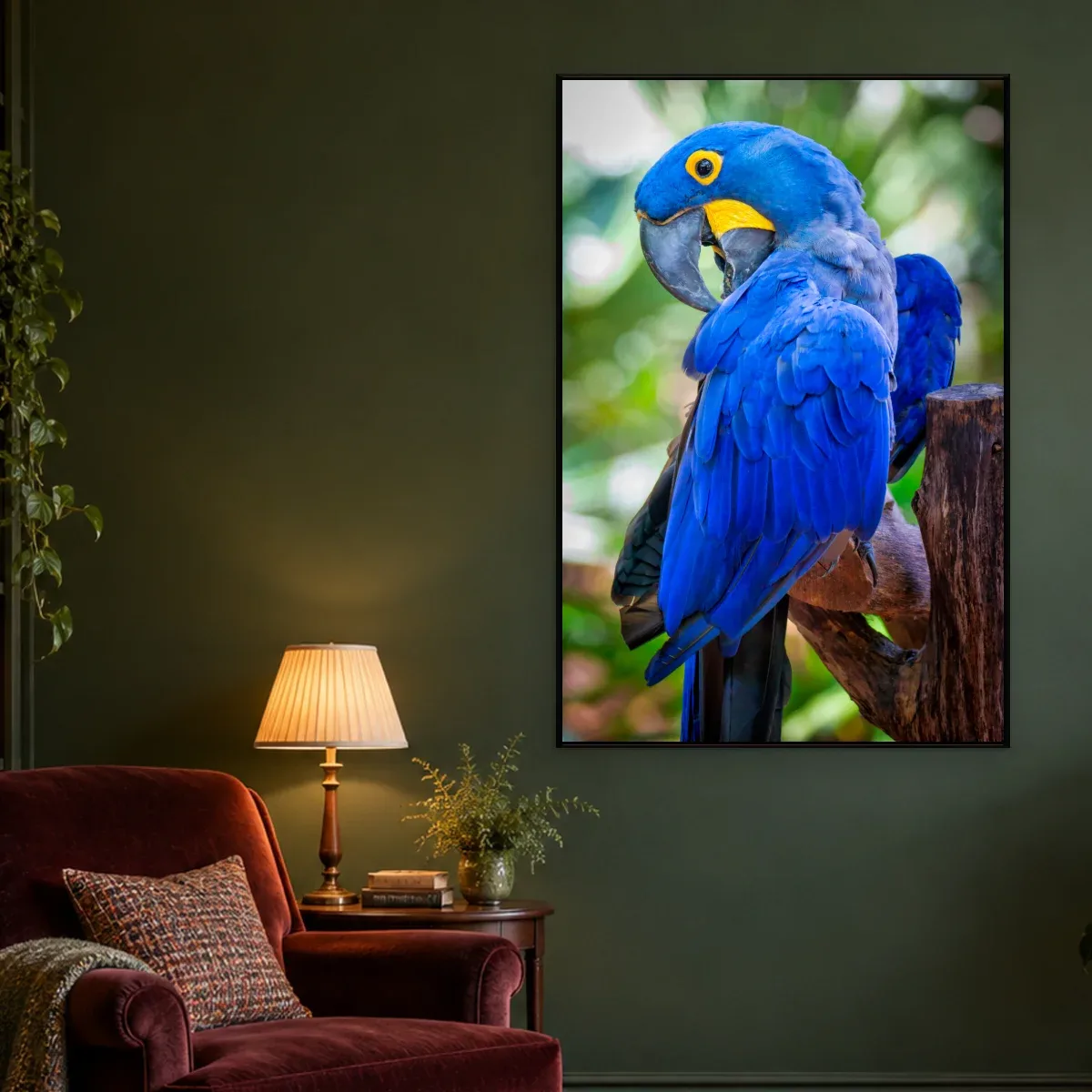 Quadro Decorativo Canvas Arara Majestosa - AV0025
