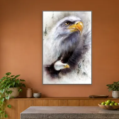 Quadro Decorativo Canvas Águia Aquarela - AV0026