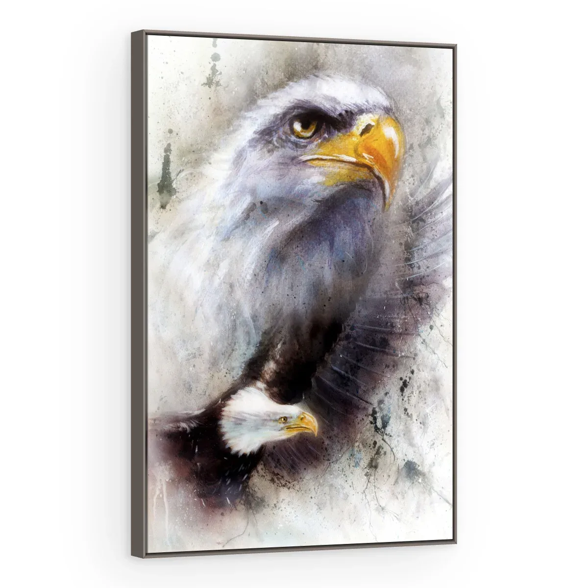 Quadro Decorativo Canvas Águia Aquarela - AV0026