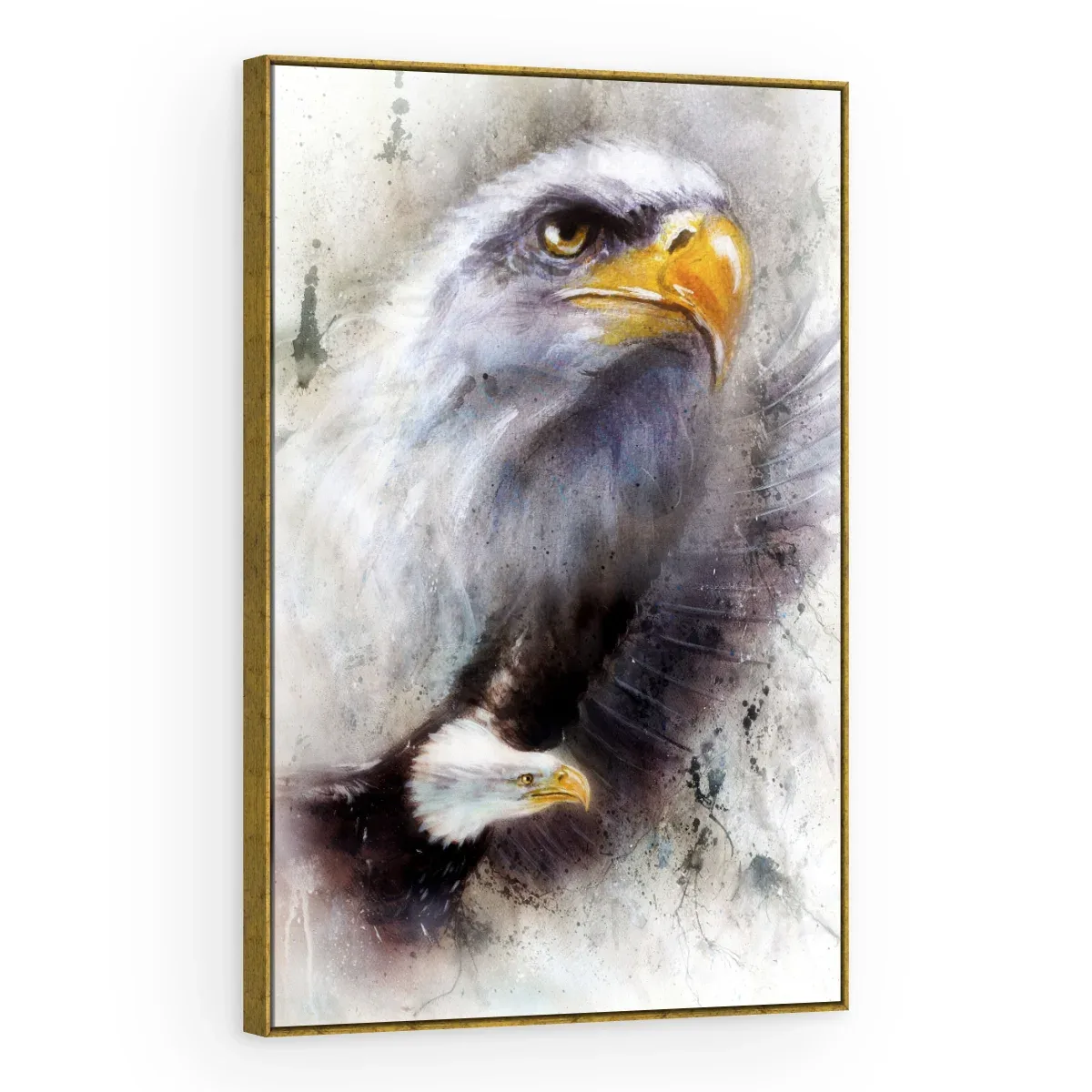Quadro Decorativo Canvas Águia Aquarela - AV0026