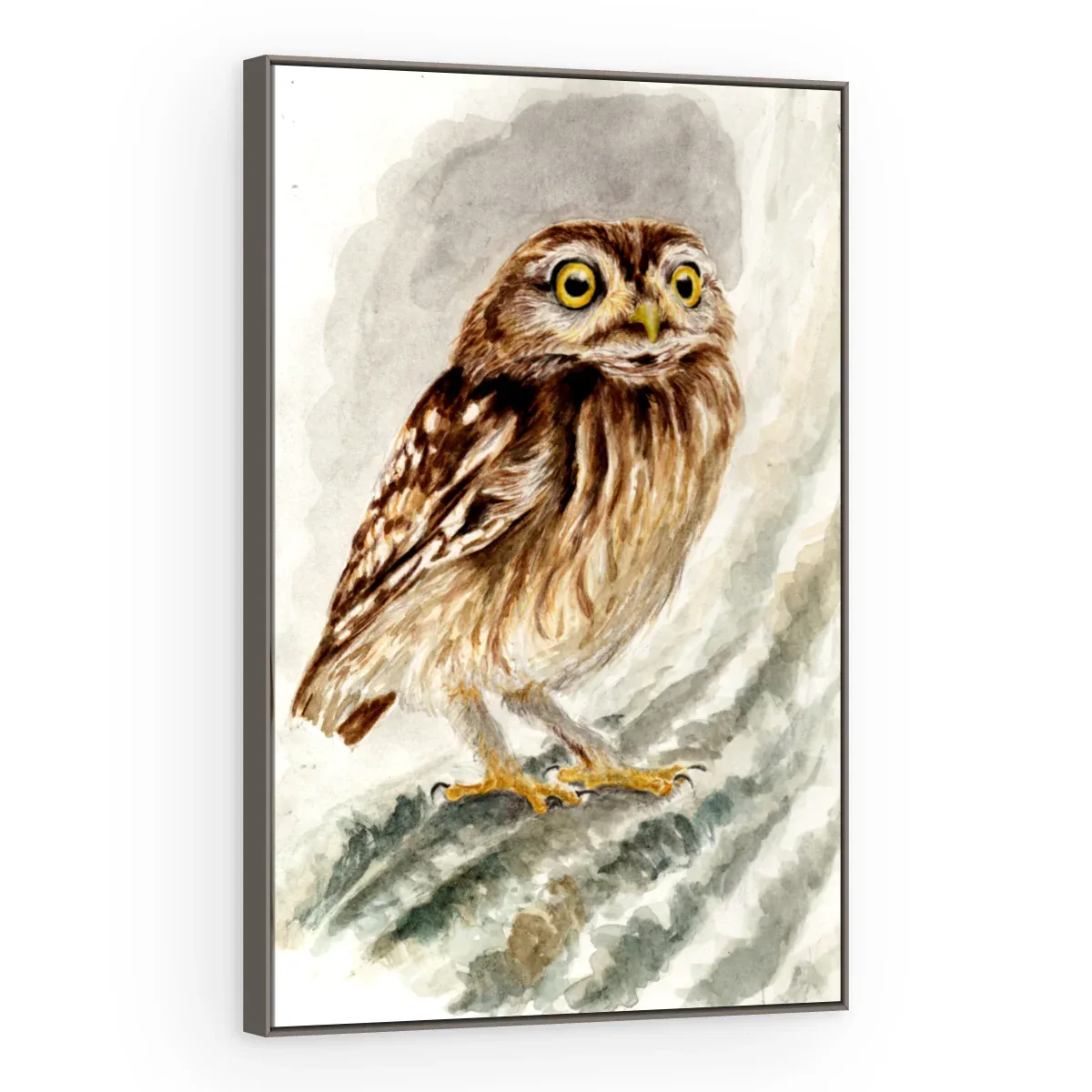 Quadro Decorativo Canvas Coruja Aquarela - AV0027