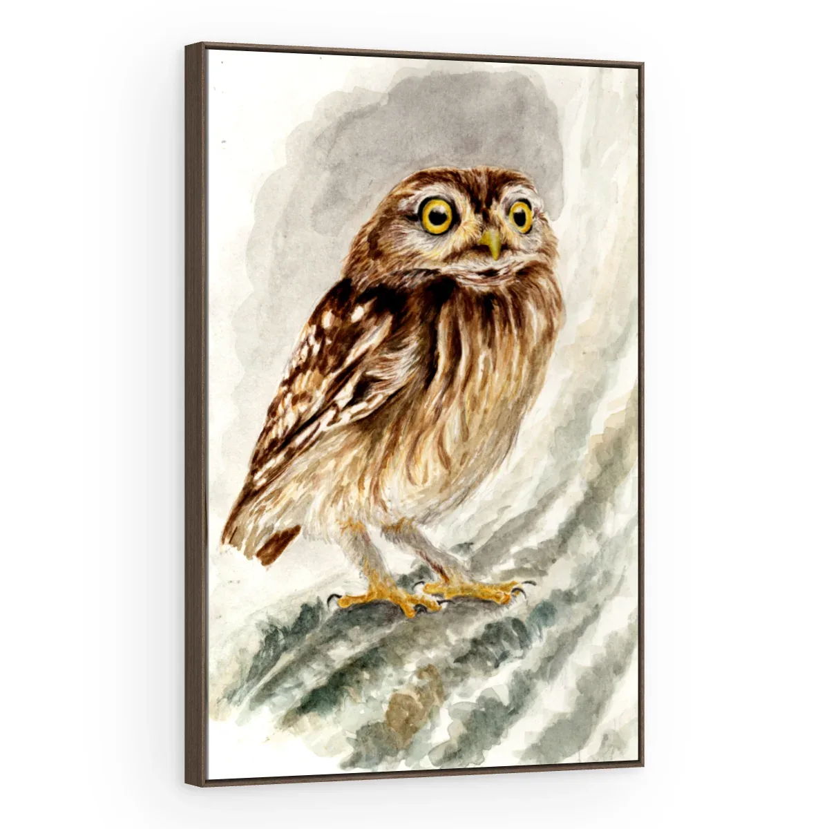 Quadro Decorativo Canvas Coruja Aquarela - AV0027