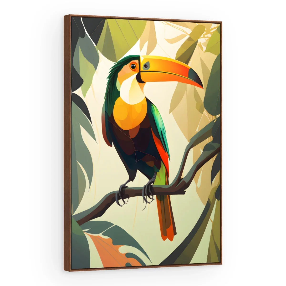 Quadro Decorativo Canvas Tucano Ilustrado - AV0031
