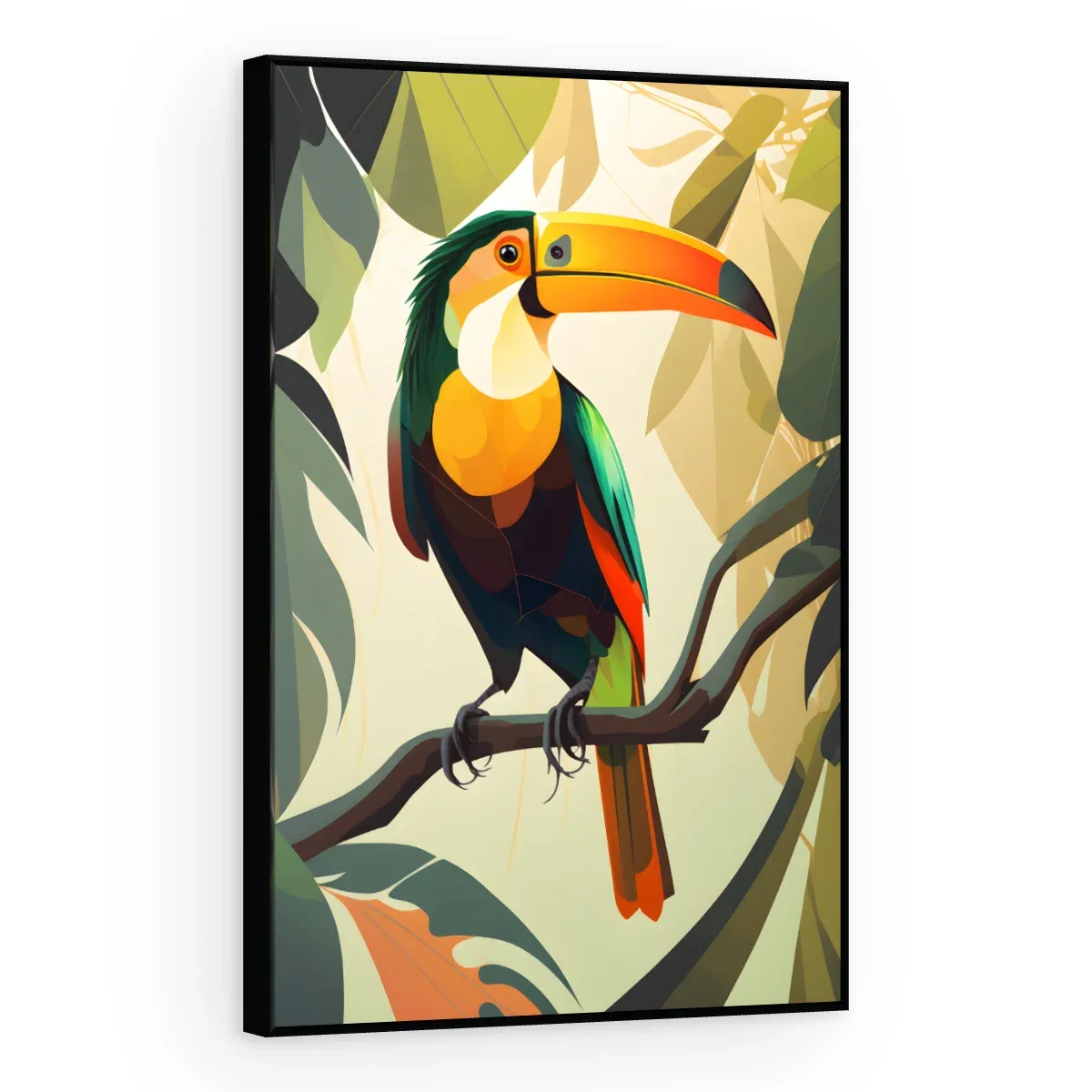 Quadro Decorativo Canvas Tucano Ilustrado - AV0031
