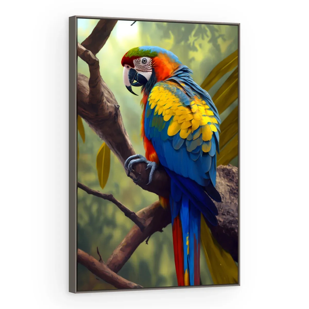 Quadro Decorativo Canvas Arara Colorida - AV0032