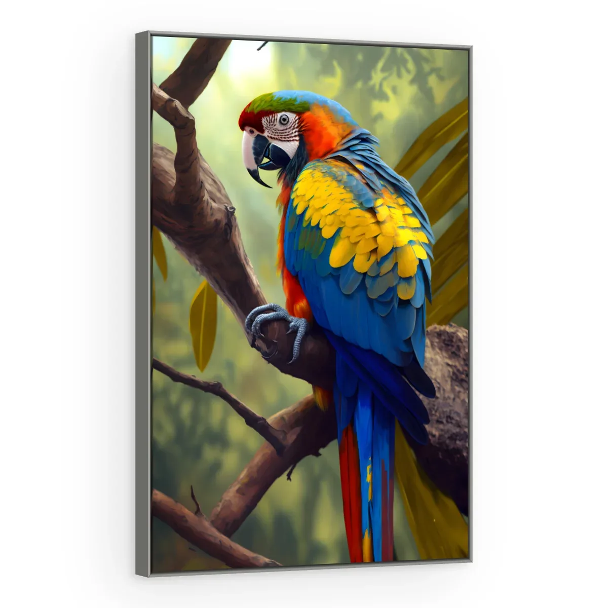 Quadro Decorativo Canvas Arara Colorida - AV0032