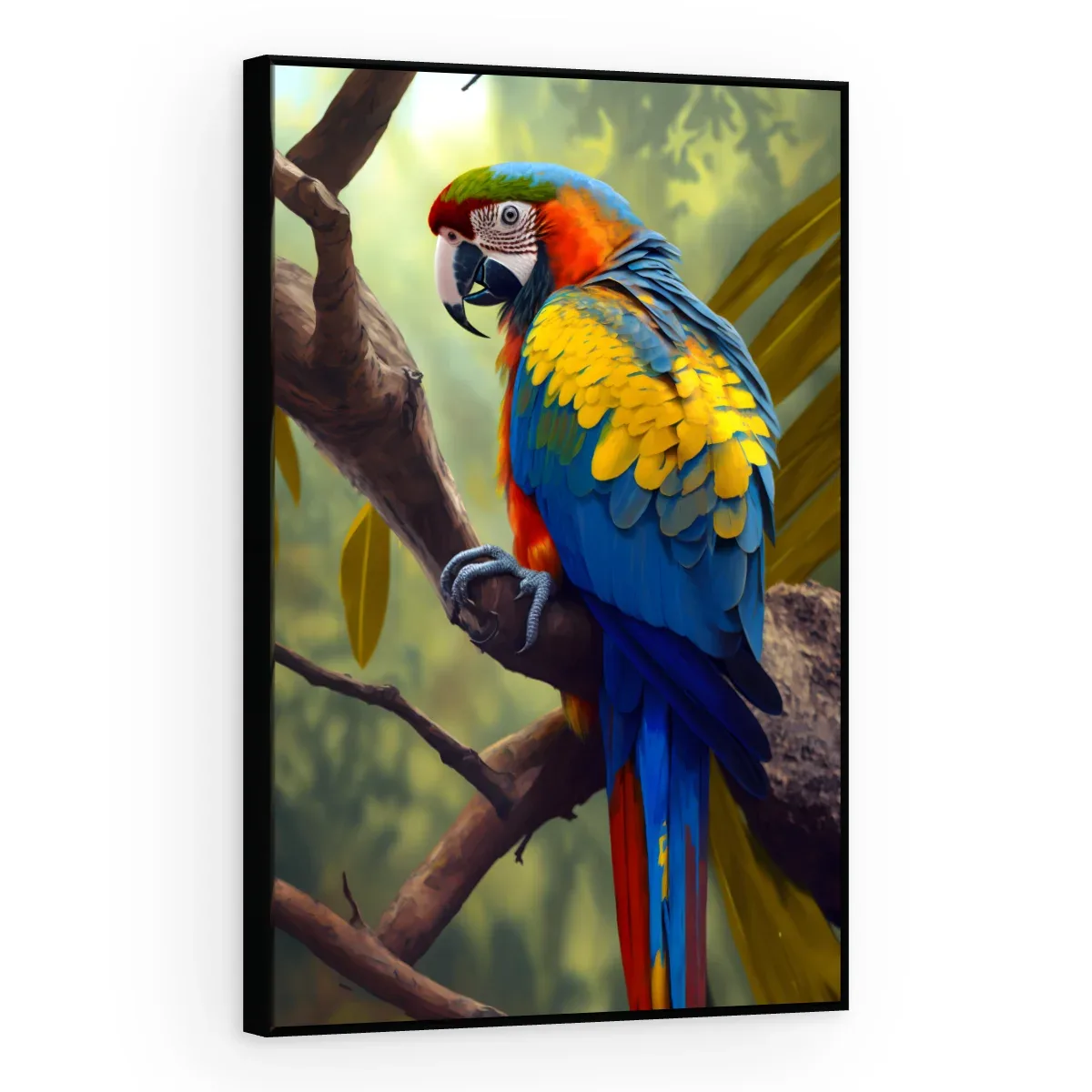 Quadro Decorativo Canvas Arara Colorida - AV0032