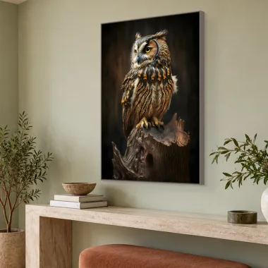 Quadro Decorativo Canvas Coruja Sábia - AV0034