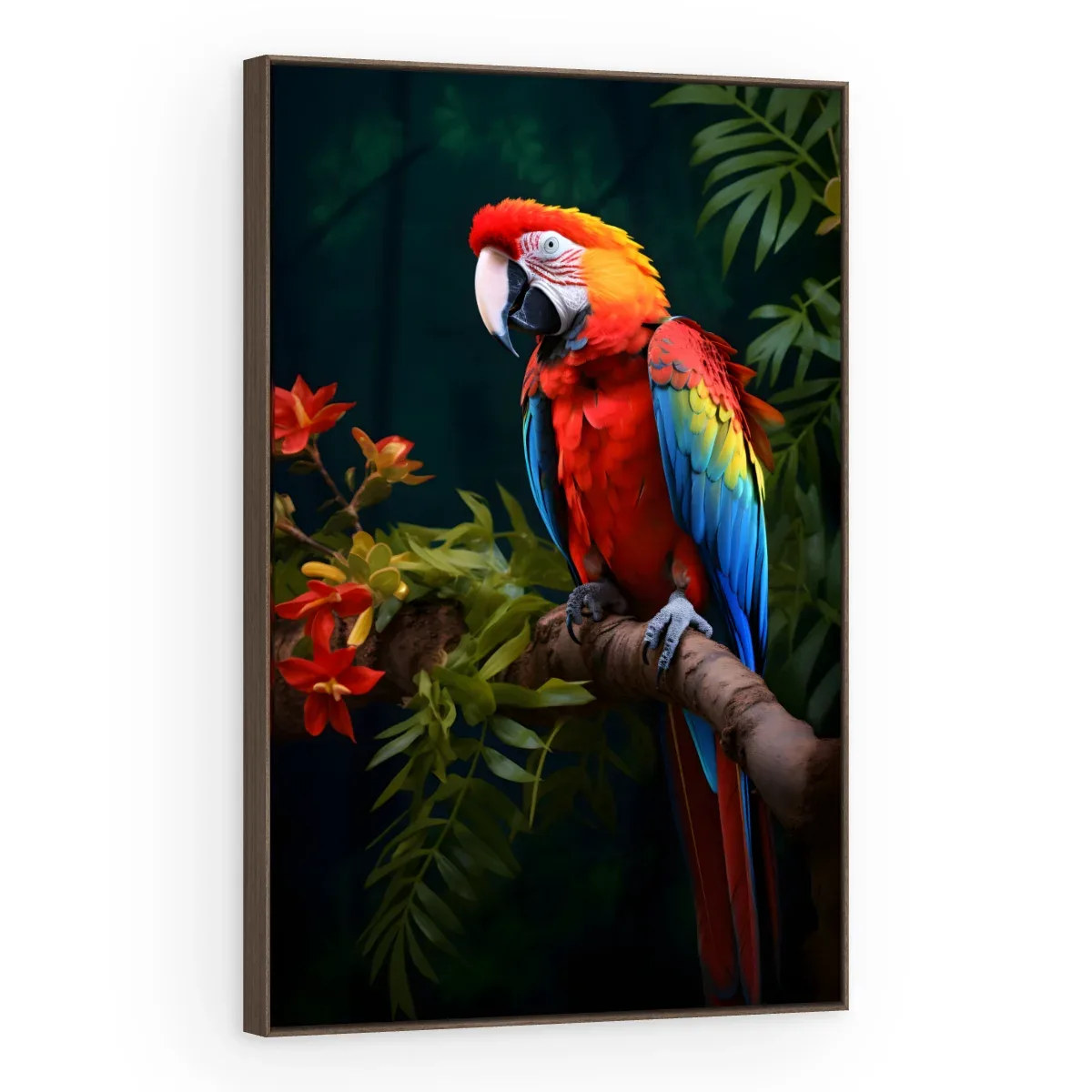 Quadro Decorativo Canvas Arara Escarlate - AV0038