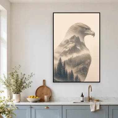 Quadro Decorativo Canvas Águia Montanhesa - AV0040