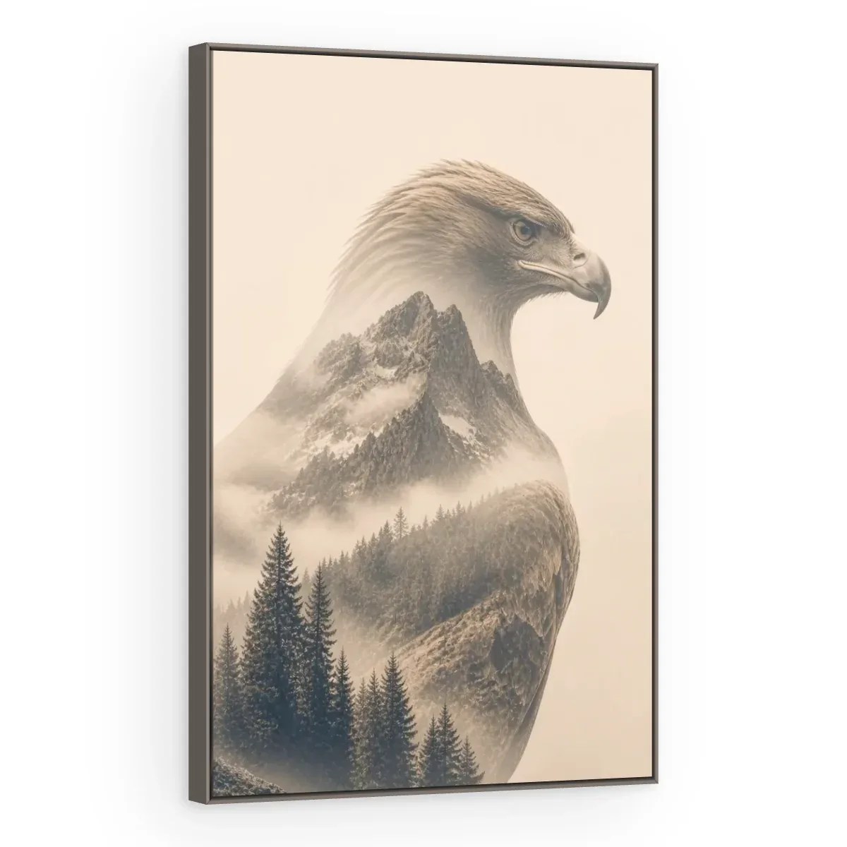 Quadro Decorativo Canvas Águia Montanhesa - AV0040