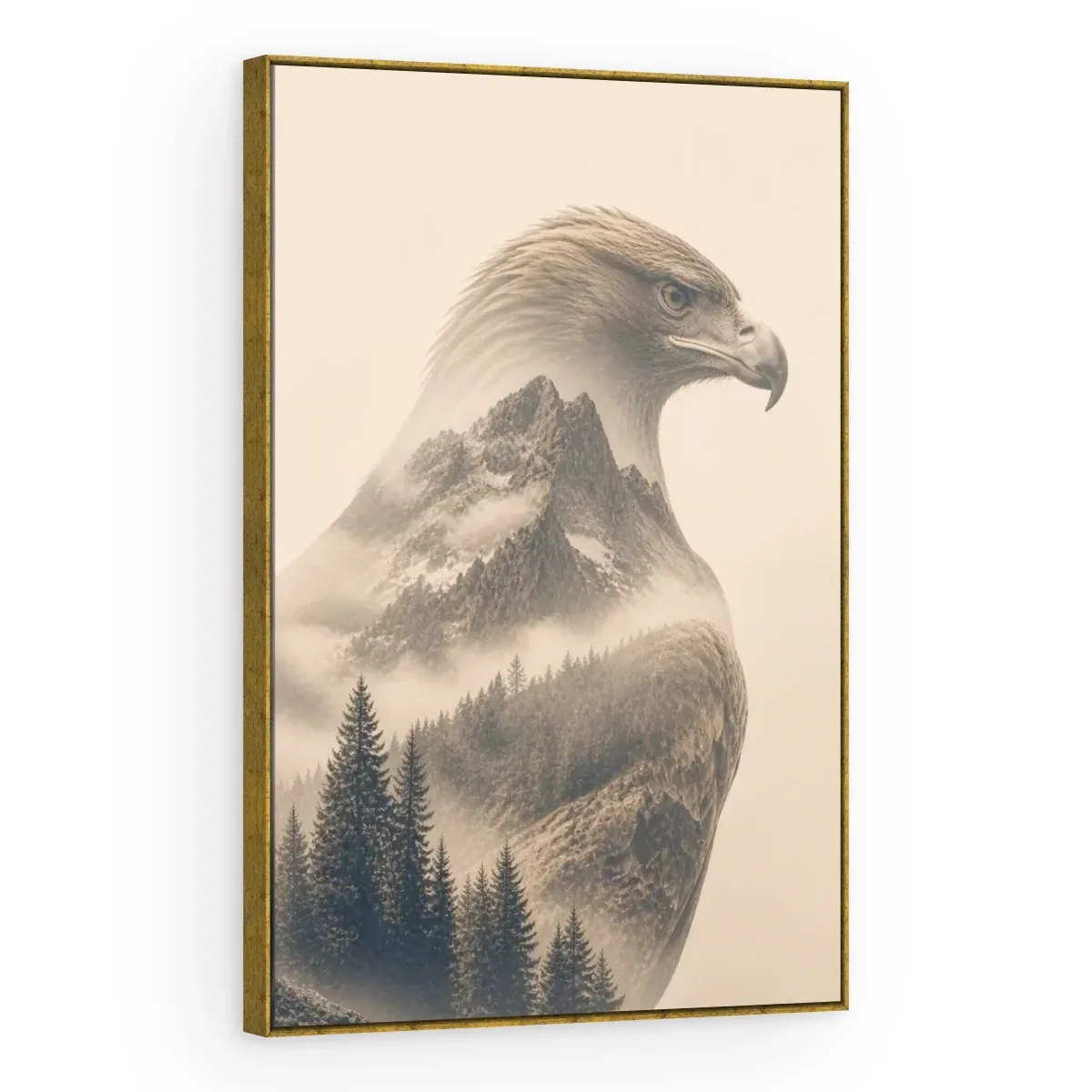 Quadro Decorativo Canvas Águia Montanhesa - AV0040