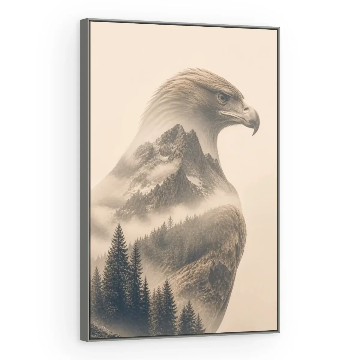 Quadro Decorativo Canvas Águia Montanhesa - AV0040
