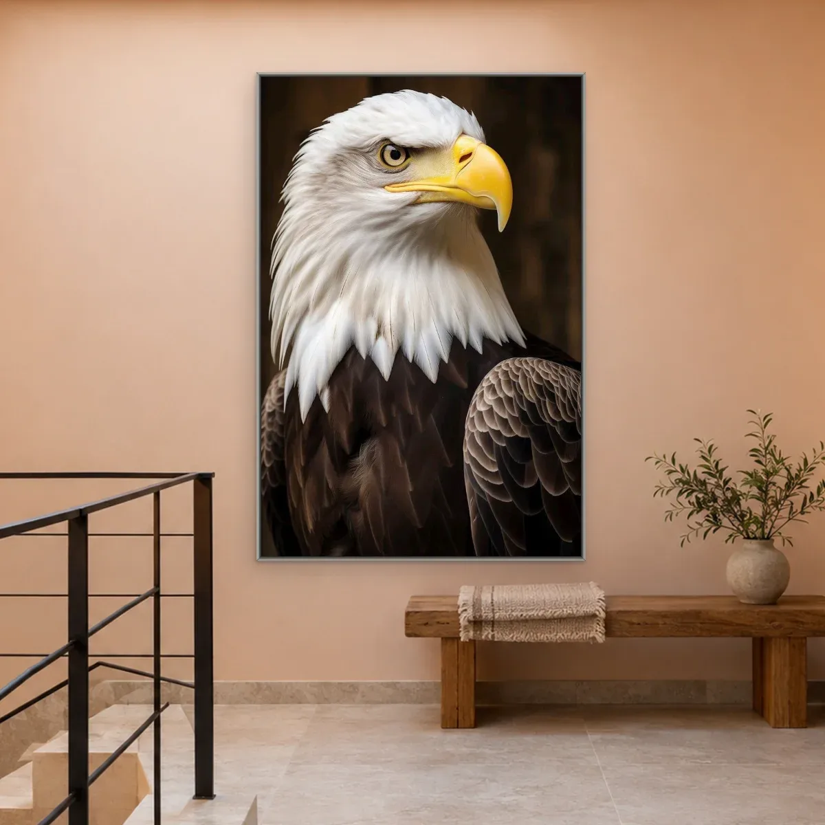 Quadro Decorativo Canvas Águia Americana - AV0041