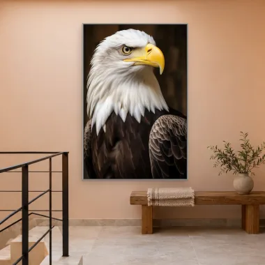 Quadro Decorativo Canvas Águia Americana - AV0041