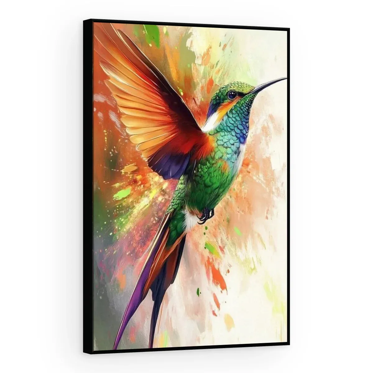 Quadro Decorativo Canvas Colibri Aquarela - AV0045