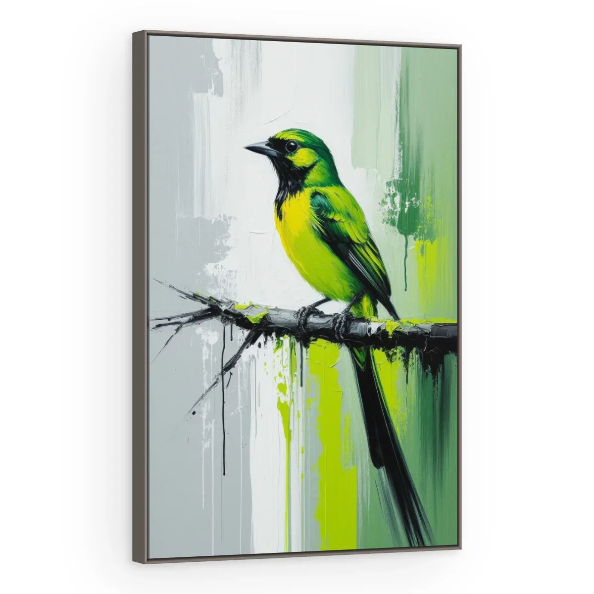 Quadro Decorativo Canvas Pássaro Abstrato - AV0046