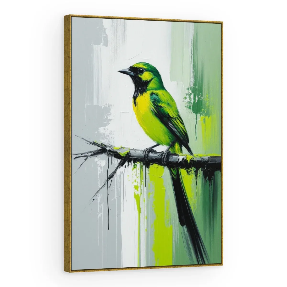 Quadro Decorativo Canvas Pássaro Abstrato - AV0046