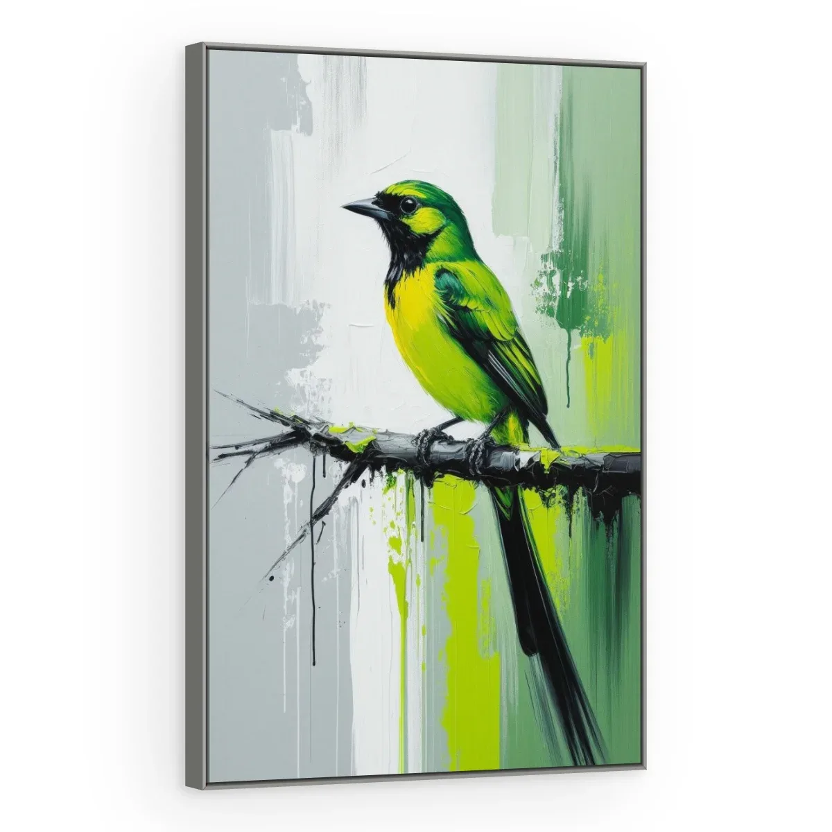 Quadro Decorativo Canvas Pássaro Abstrato - AV0046