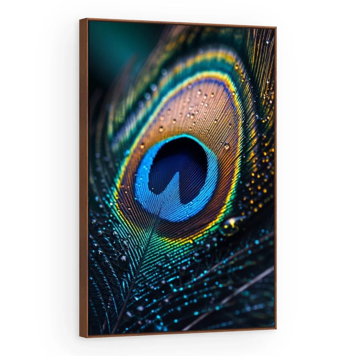 Quadro Decorativo Canvas Pluma Iridescente - AV0049