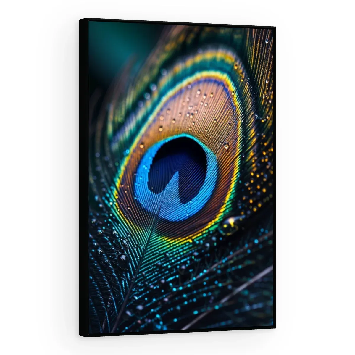 Quadro Decorativo Canvas Pluma Iridescente - AV0049