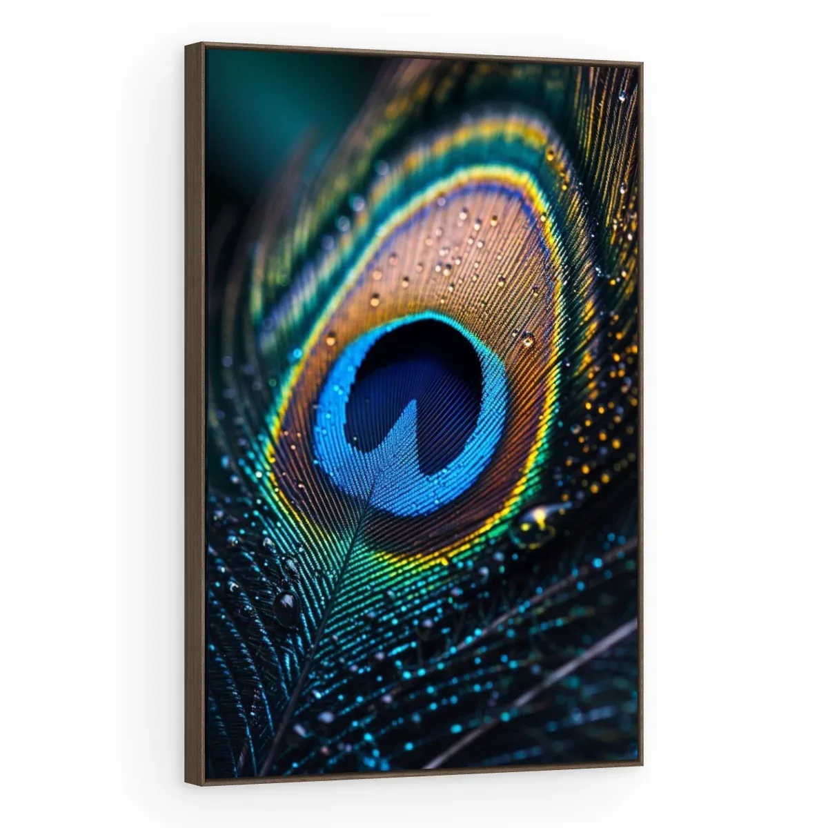 Quadro Decorativo Canvas Pluma Iridescente - AV0049