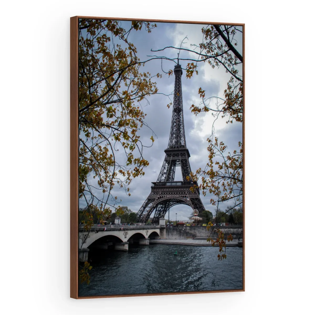 Quadro Decorativo Canvas Eiffel Nublada - CI0001